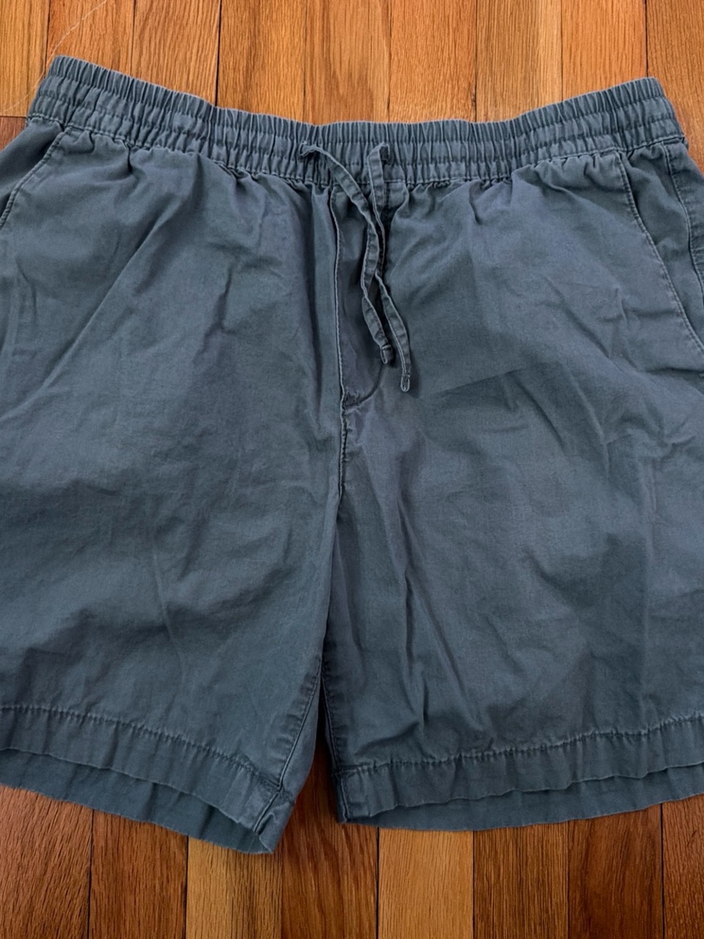H&M Men's Cargo Drawstring Shorts - Slate Gray